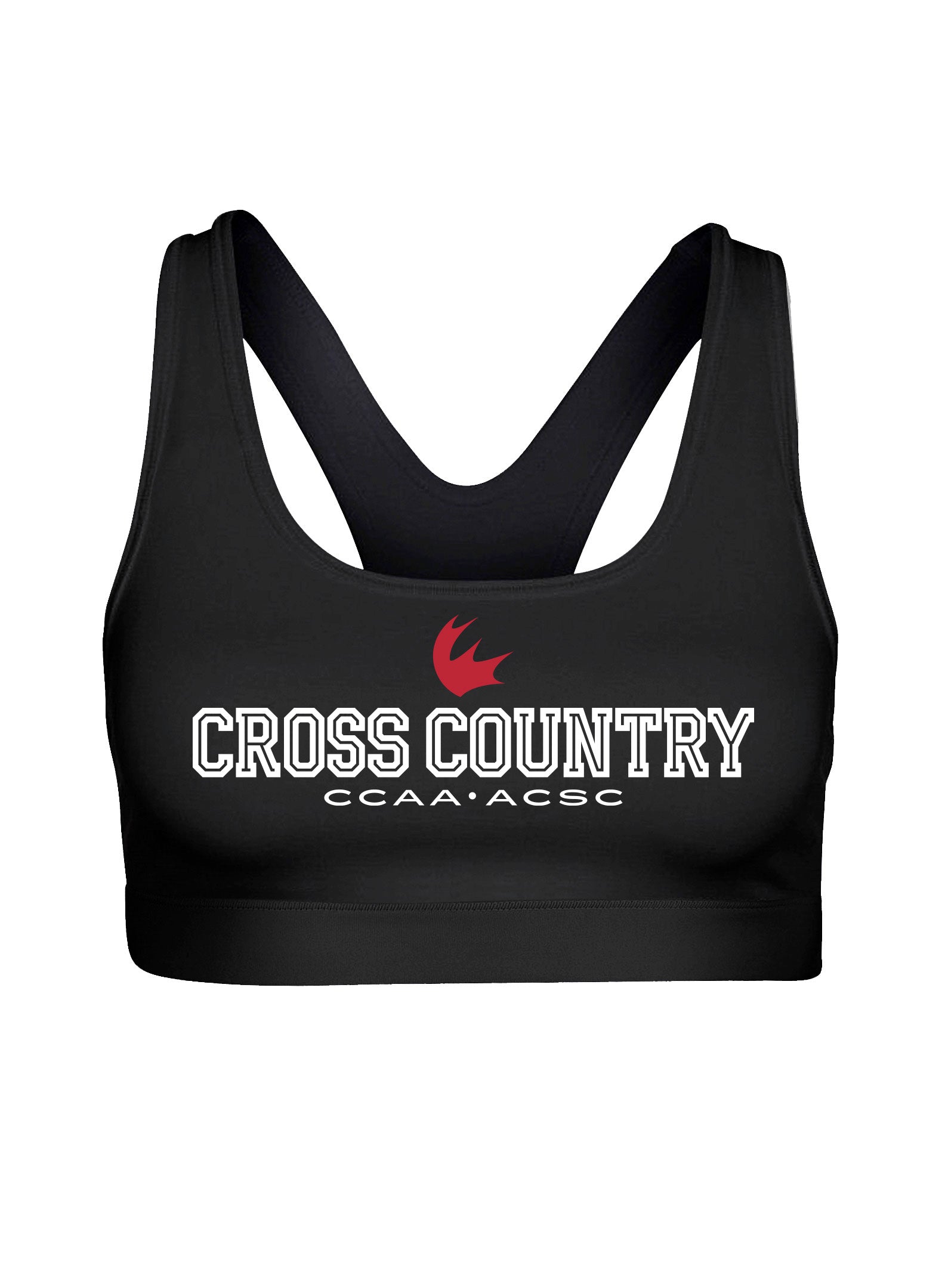 Cross-Country Black Bra Top