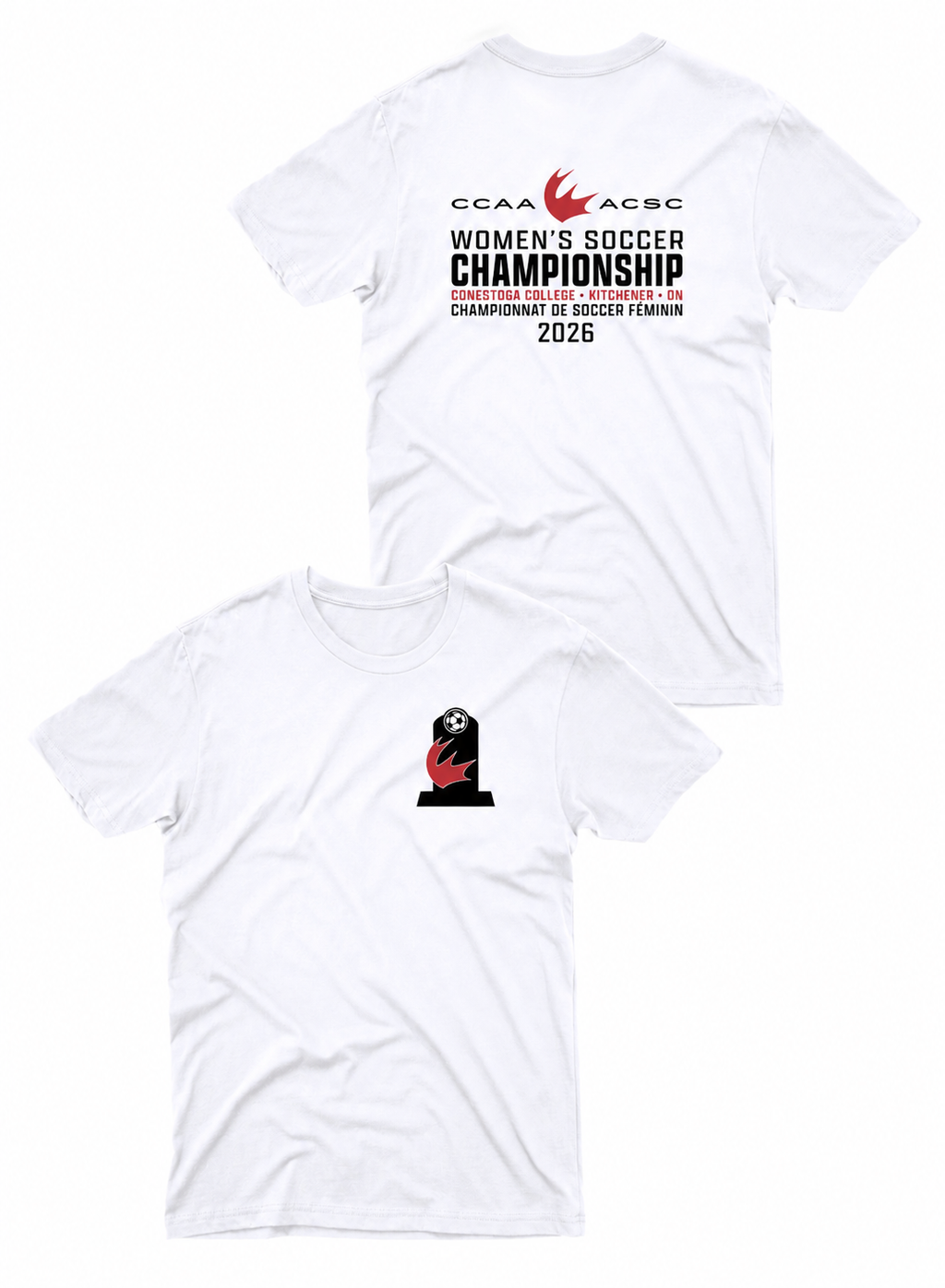 Women's Championship Soccer Tee - Front & Back