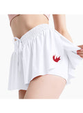 CCAA White Butterfly Shorts
