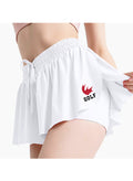 Golf White Butterfly Shorts