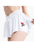 Cross-Country White Butterfly Shorts