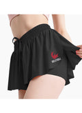 Women's Volleyball Black Butterfly Shorts