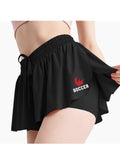 Soccer Black Butterfly Shorts
