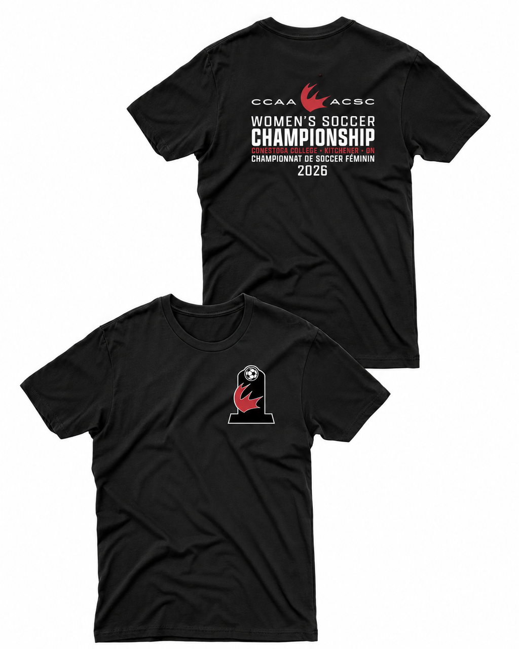 Women's Championship Soccer Tee - Front & Back