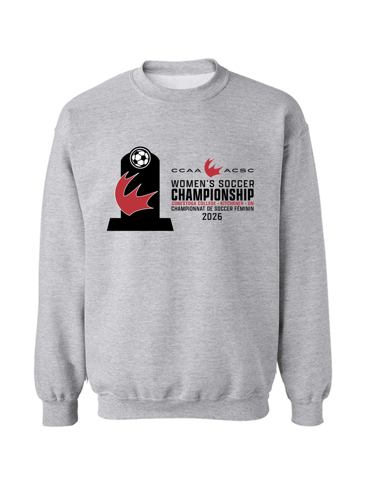 Women's Championship Soccer Crewneck - Front Only