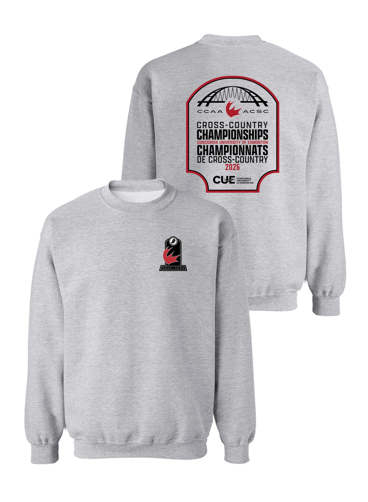 Cross-Country Championship Crewneck - Front & Back