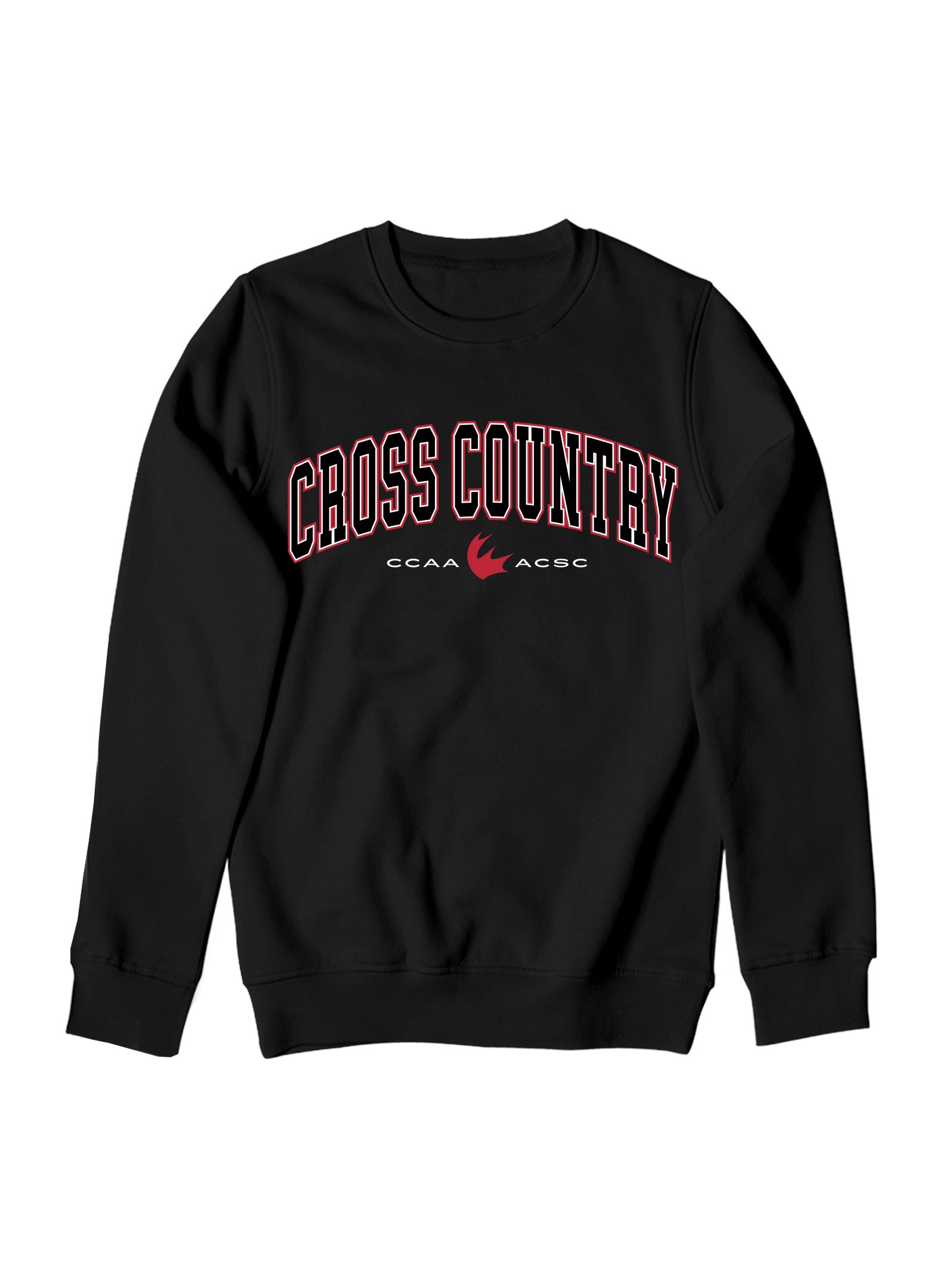 Cross-Country Black Crewneck