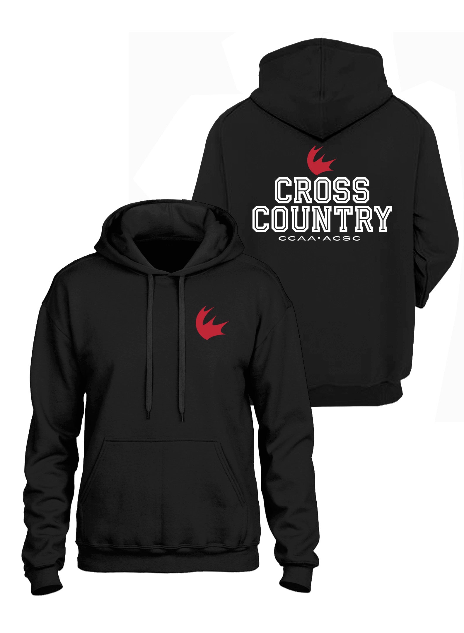 Cross-Country Black Hoodie