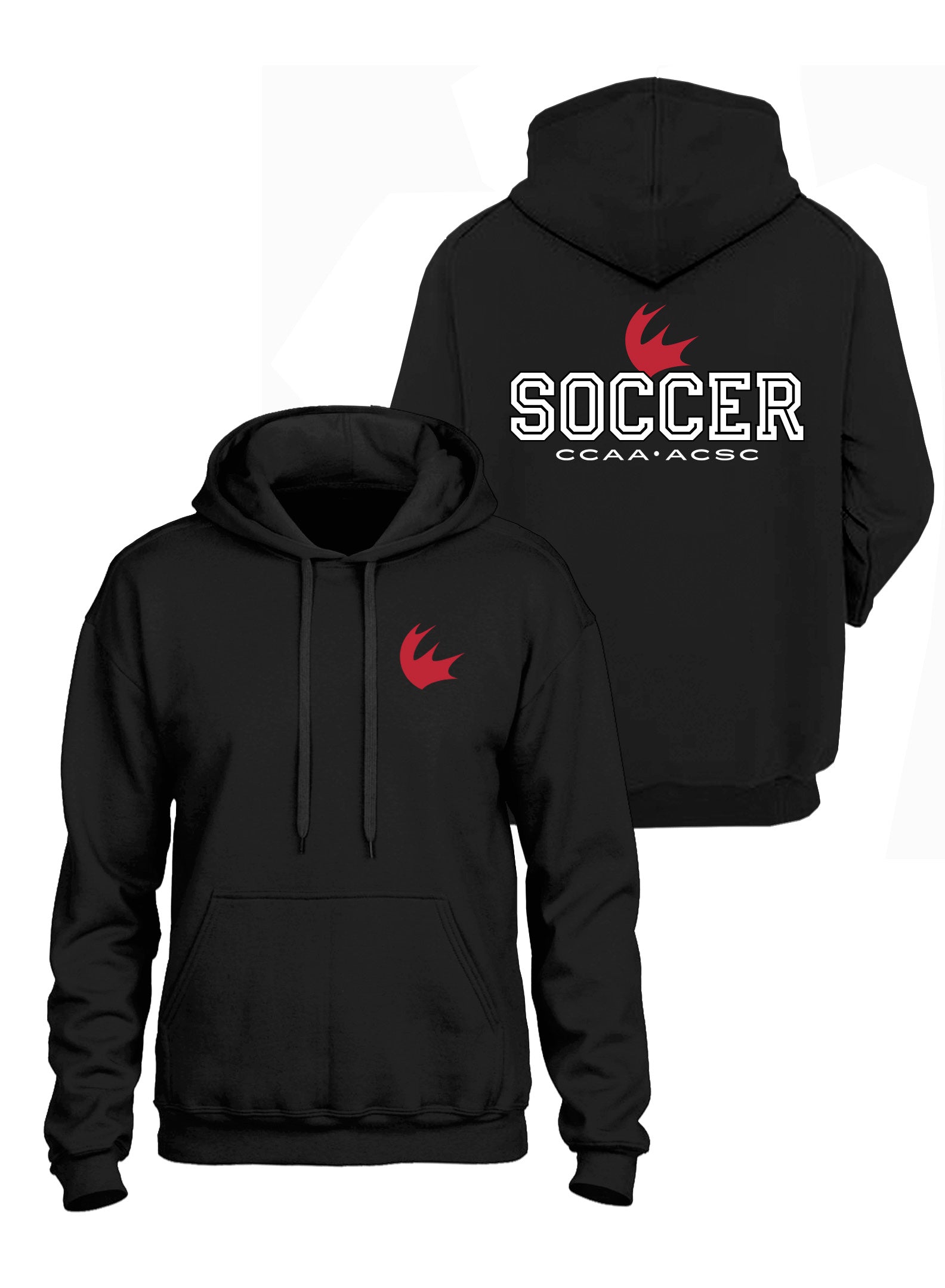 Soccer Black Hoodie2
