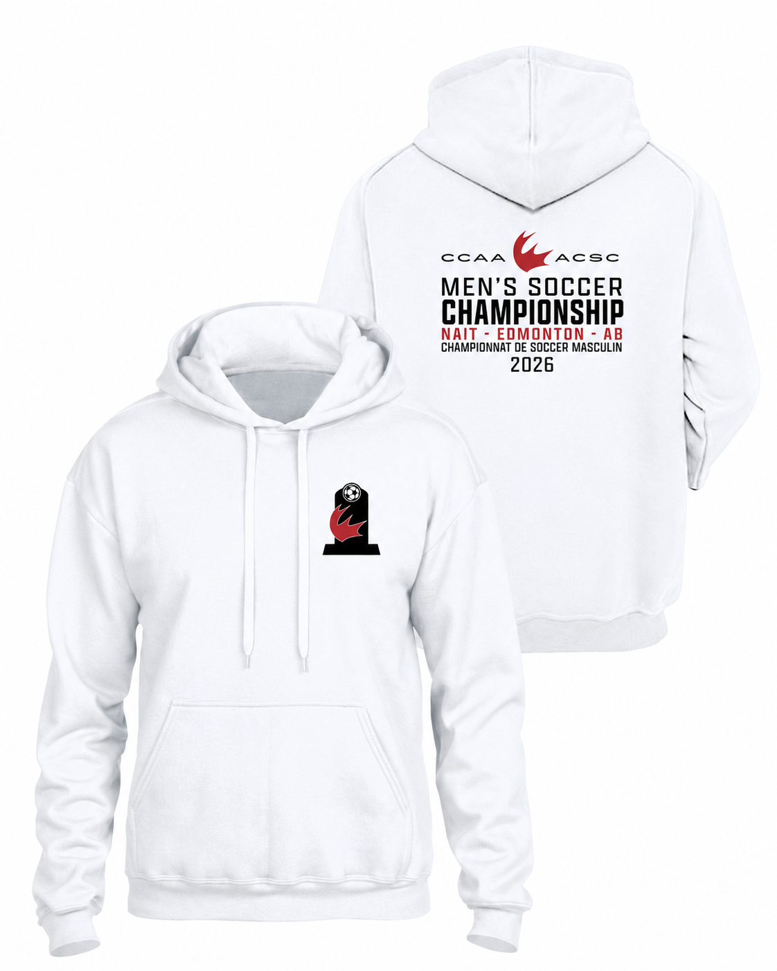 Men's Championship Soccer Hoodie - Front & Back