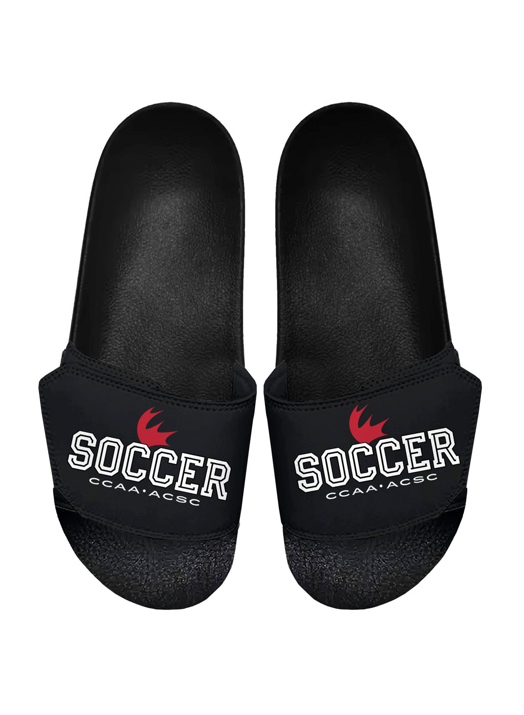 Soccer Black Slides