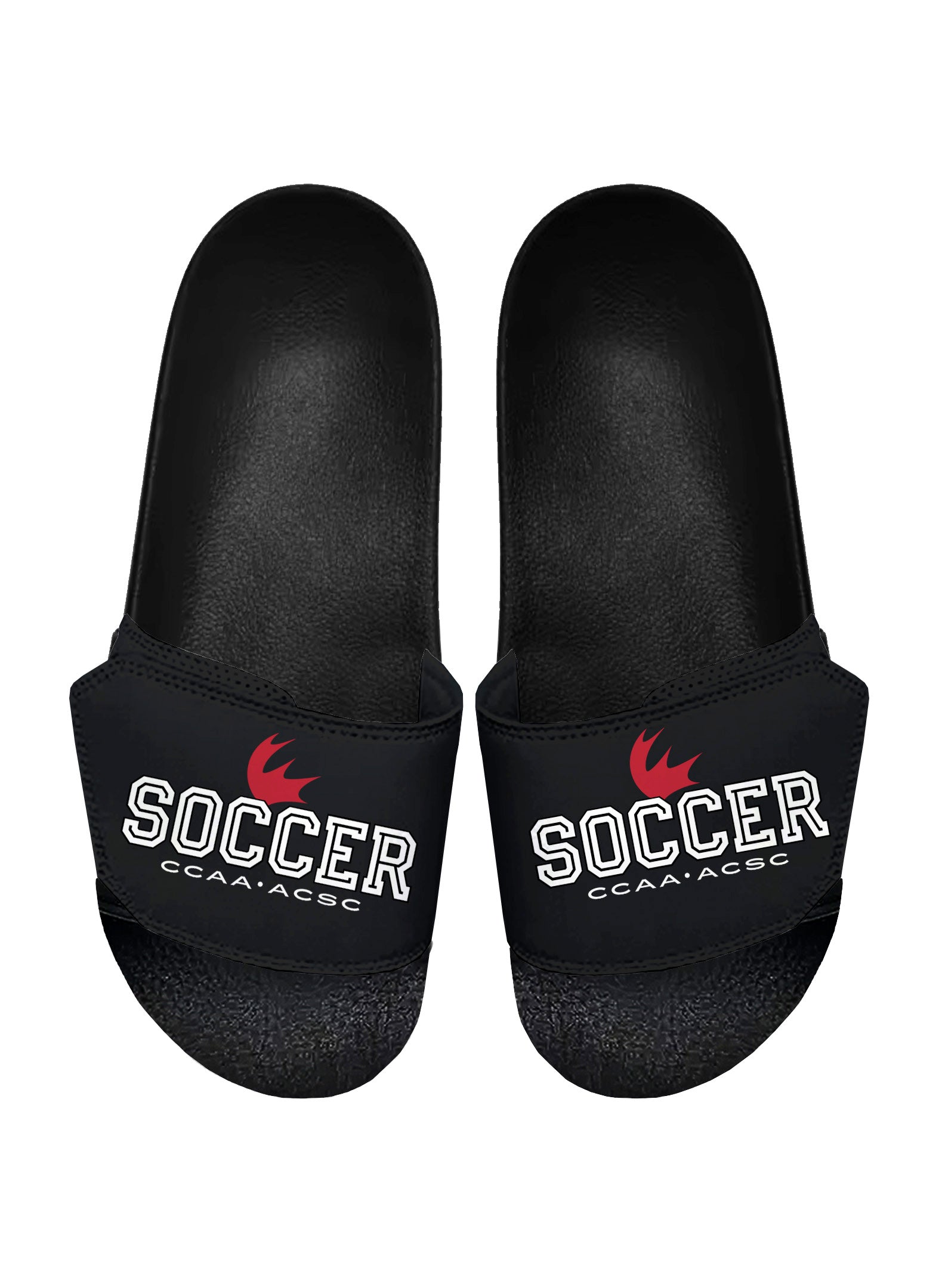 Soccer Black Slides