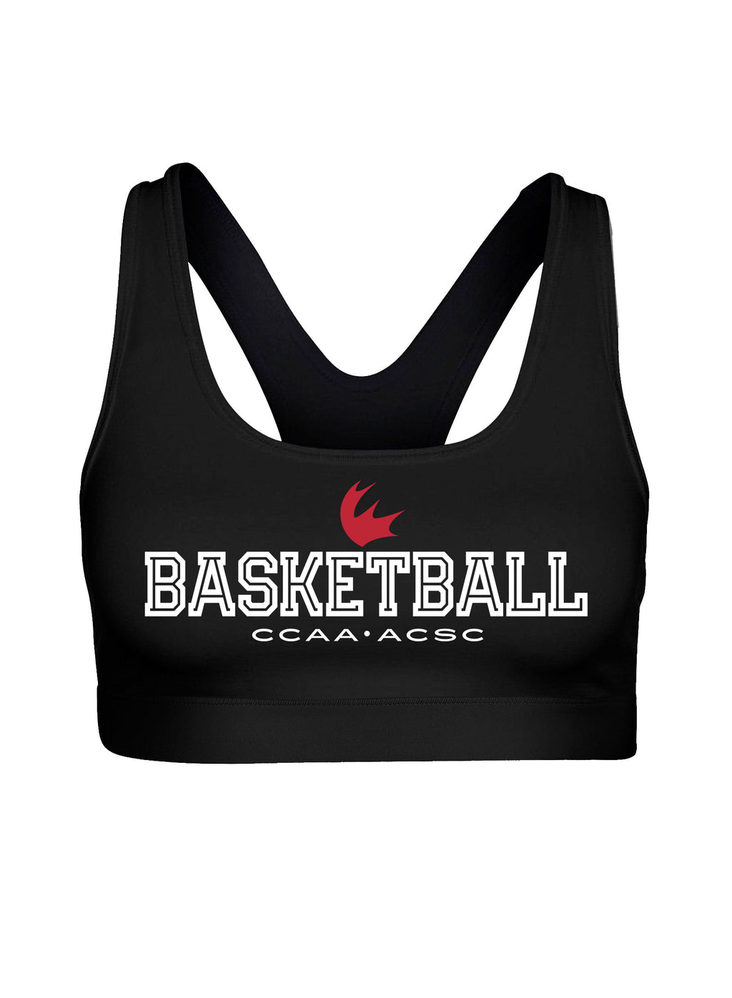 Women's Basketball Black Bra Top