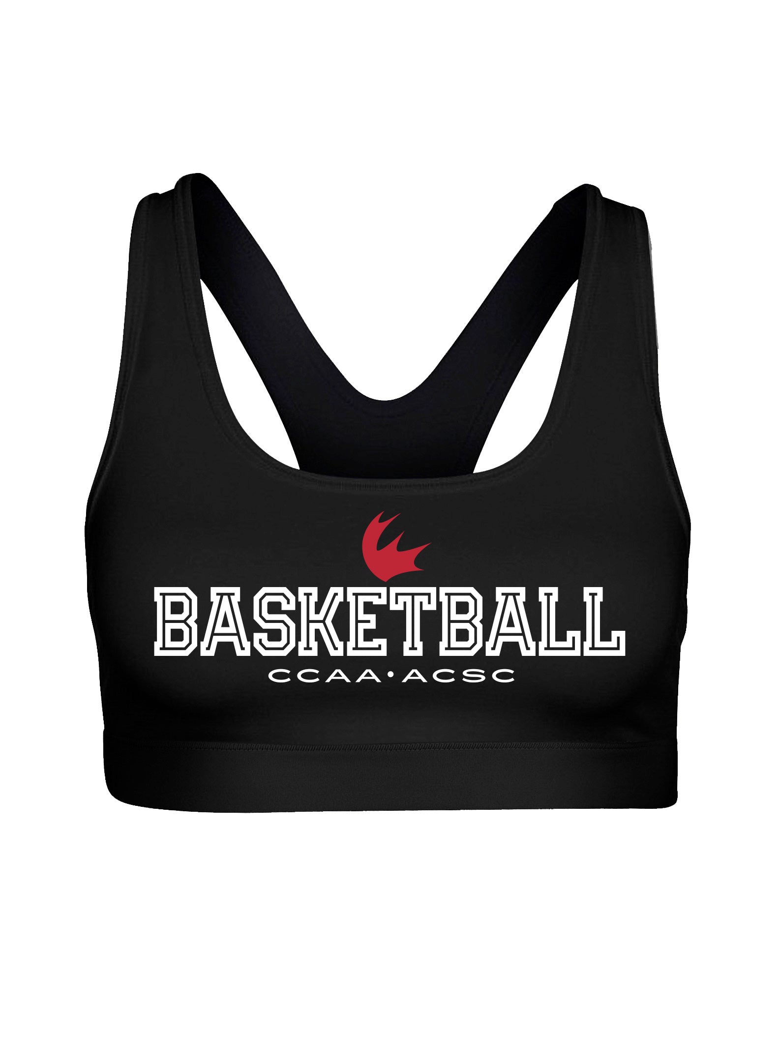 Women's Basketball Black Bra Top