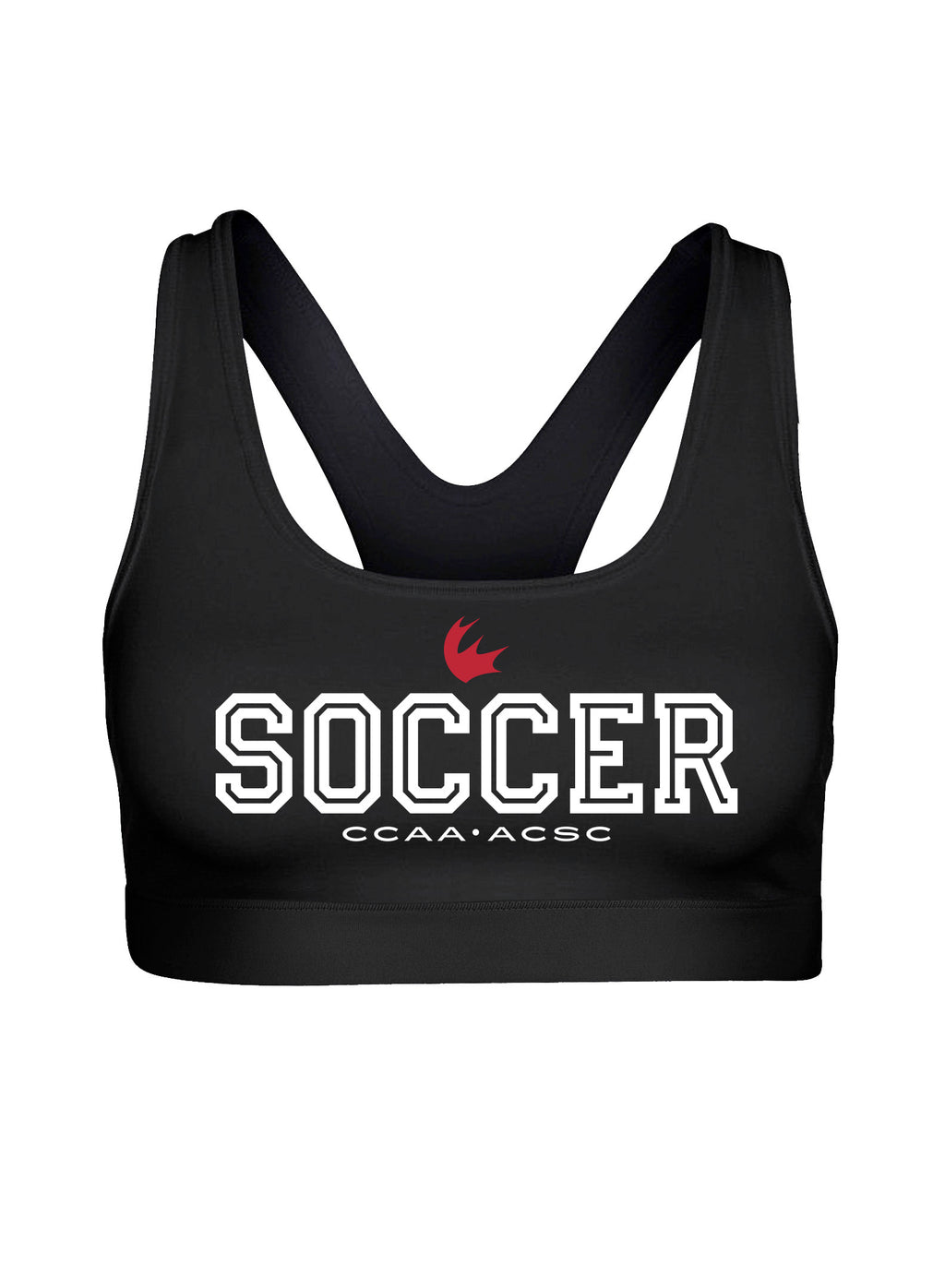 Soccer Black Bra Top
