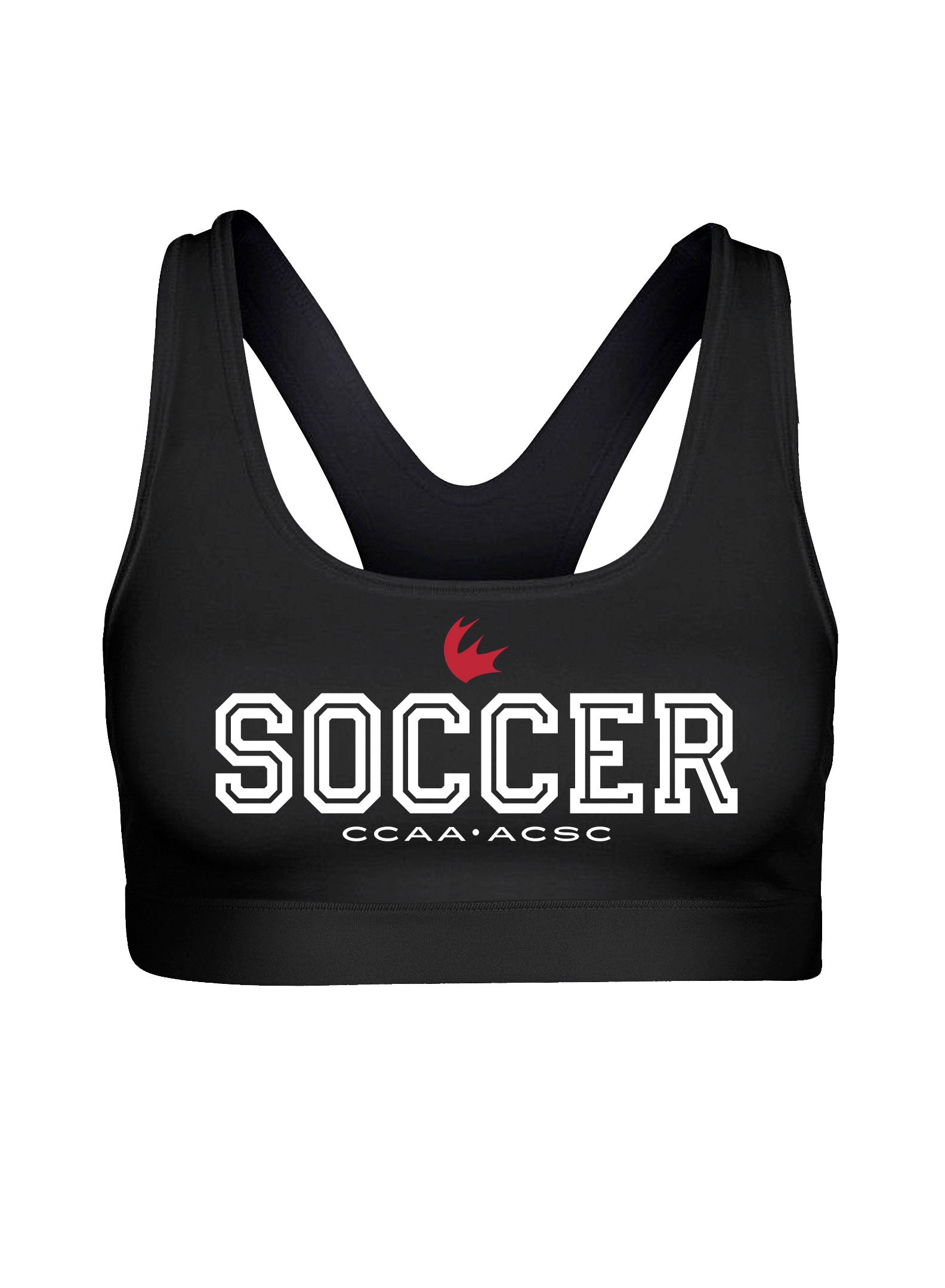 Soccer Black Bra Top