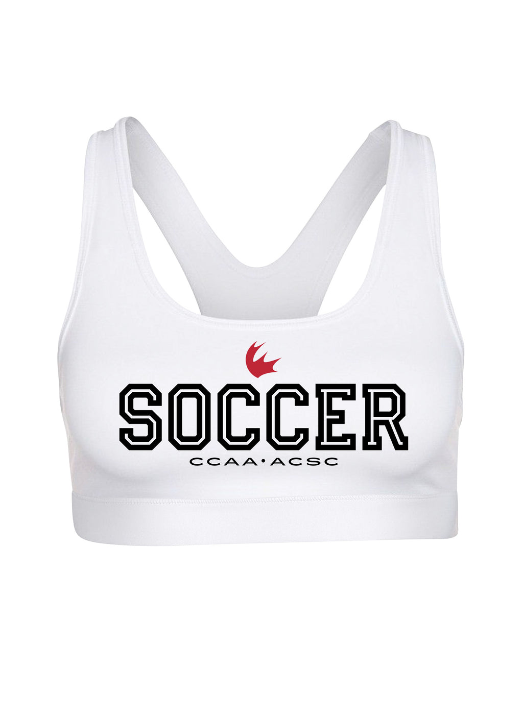 Soccer White Bra Top