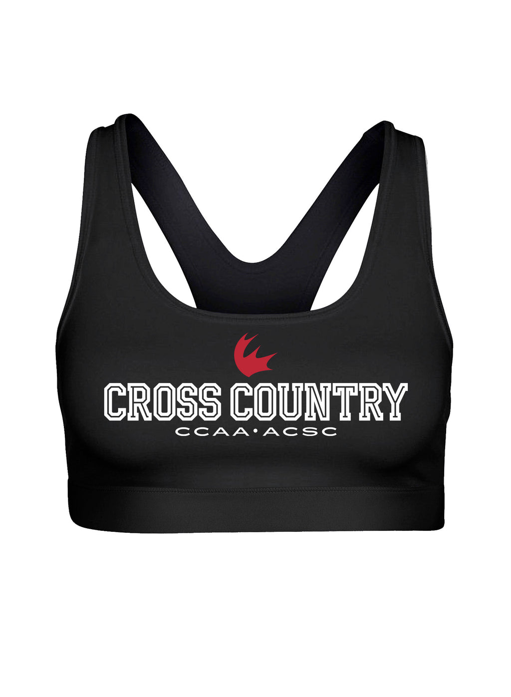 Cross-Country Black Bra Top