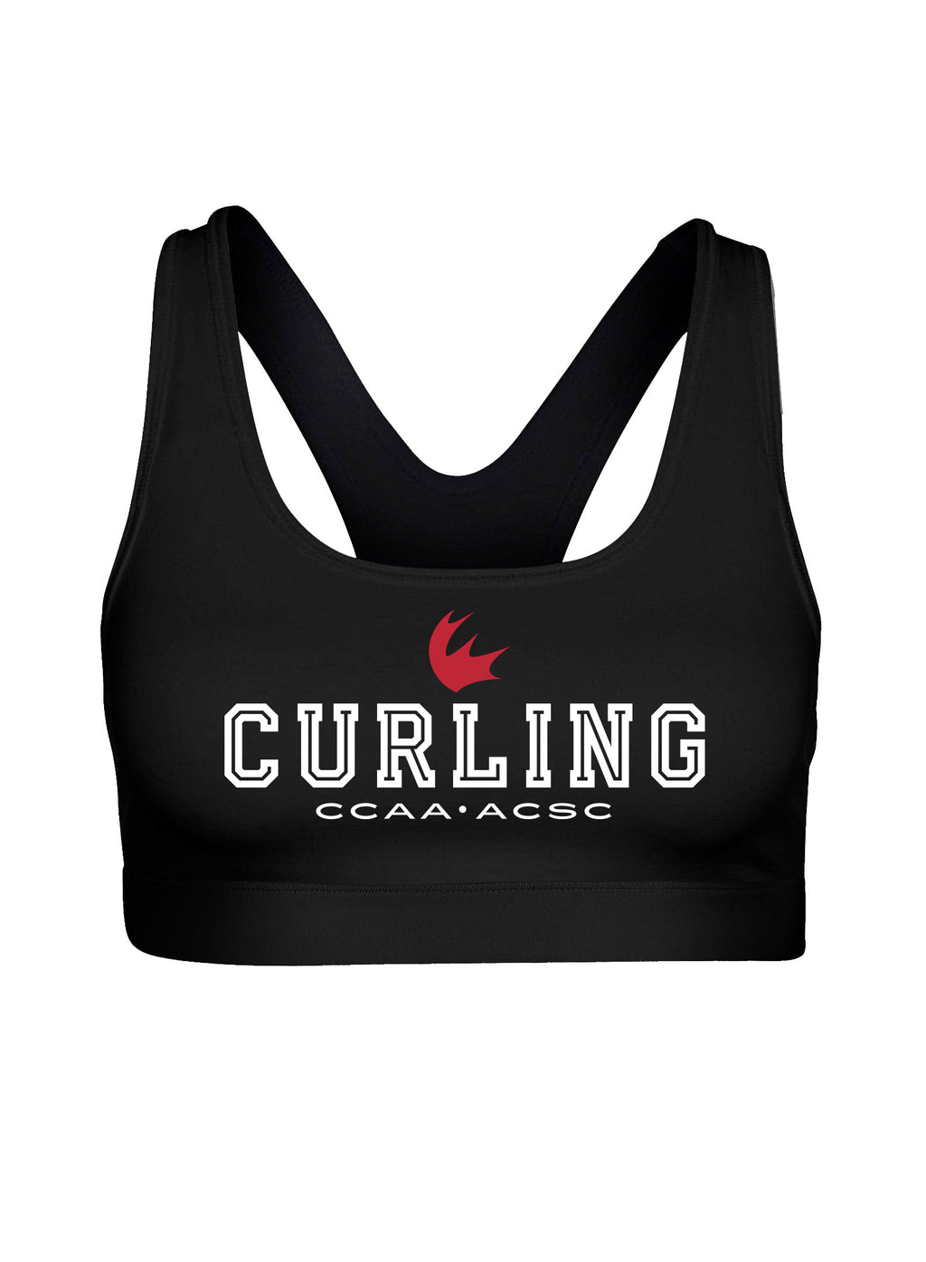 Curling Black Bra Top