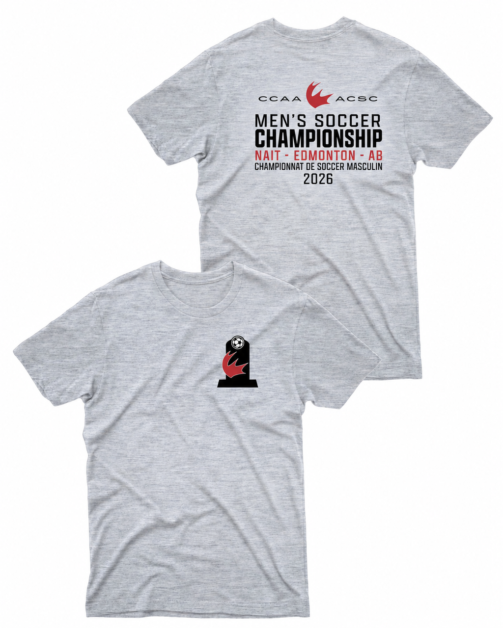 Men's Championship Soccer Tee - Front & Back