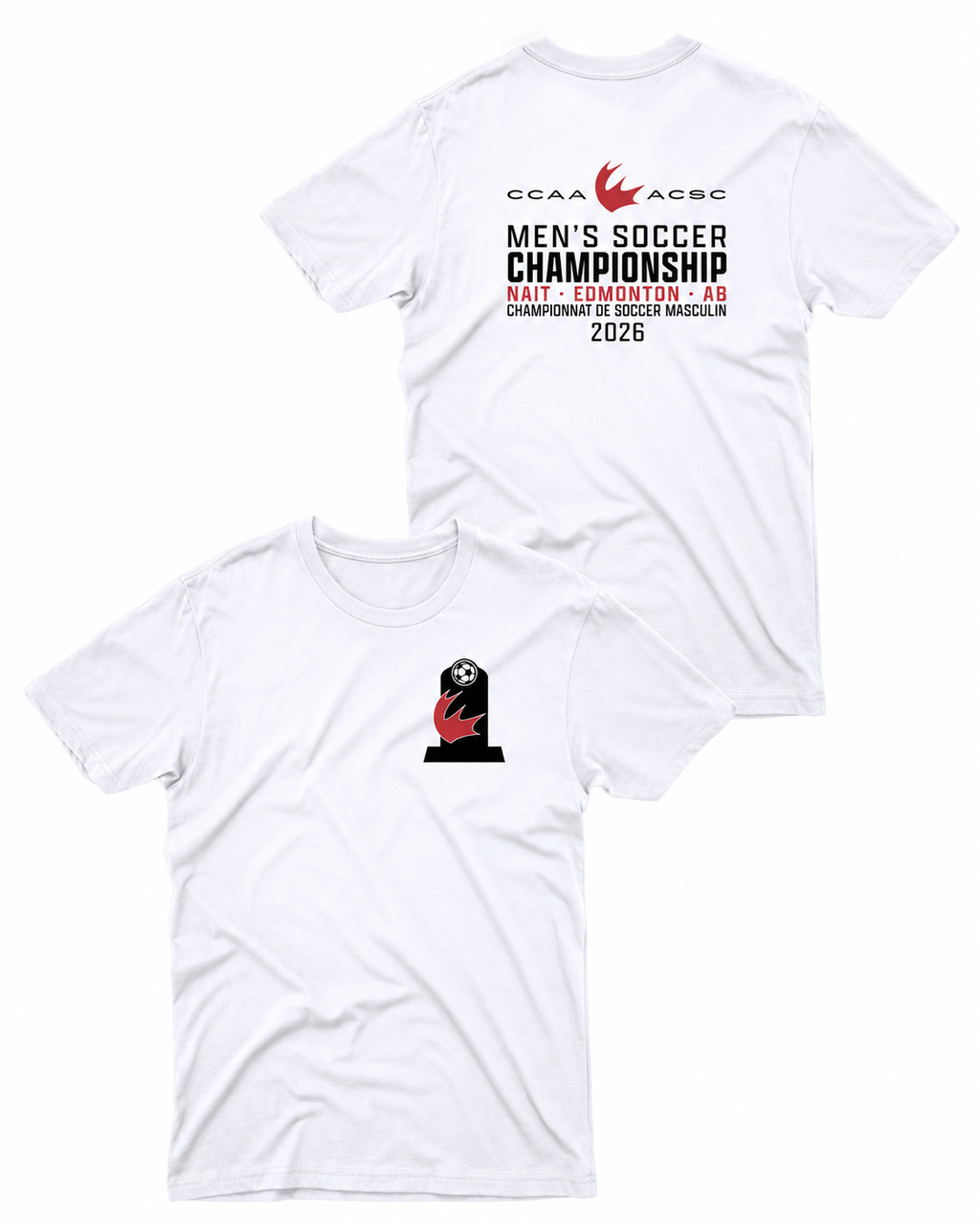 Men's Championship Soccer Tee - Front & Back