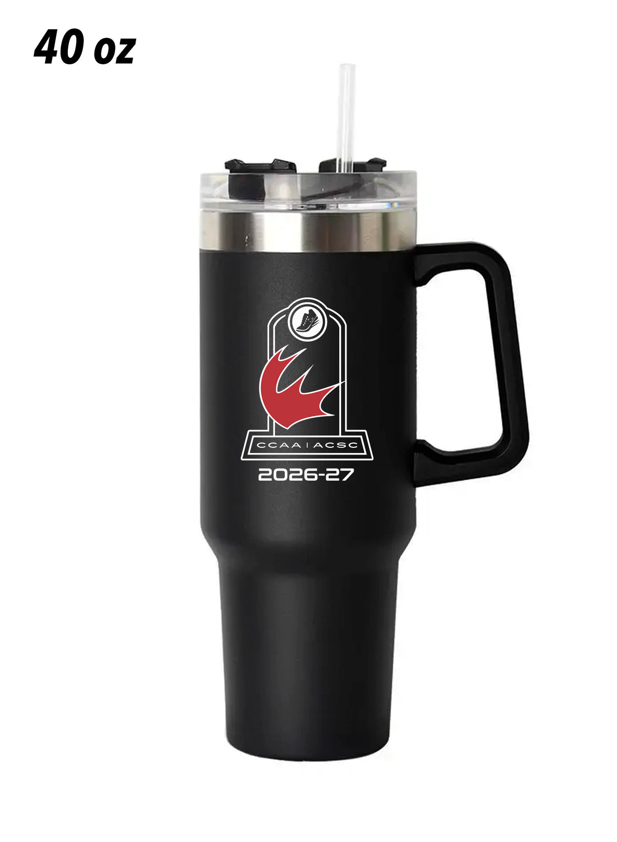 Cross-Country Black 40oz Water Bottle