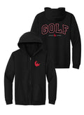 Golf Black Full Zip Hoodie