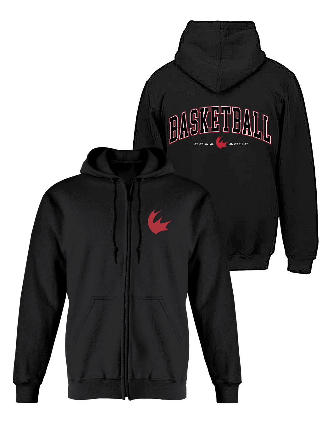 Men's Basketball Full Zip Hoodie